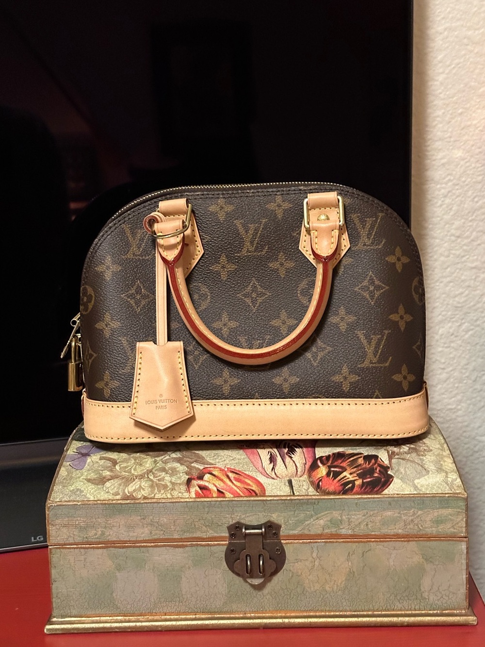 NEW! Louis Vuitton Alma BB Brown Monogram Handbag Sachel 💯 Authentic - Picture 16 of 16